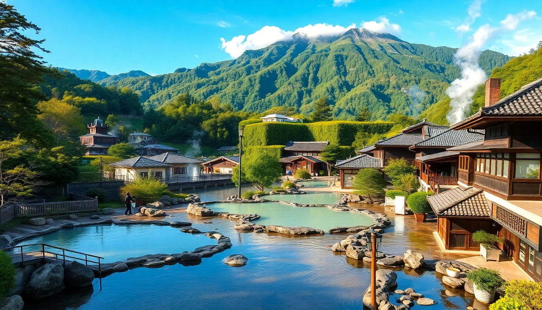 Kyushu paysage volcanique onsen et montagnes